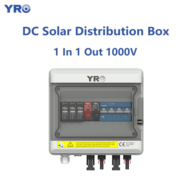 1 in 1 Out 1000V DCソーラー配布ボックス