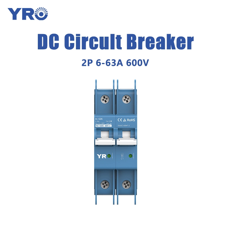 2P 6-63A 600V DC回路ブレーカー
