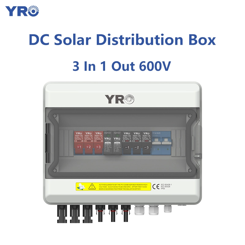 3 in 1 Out 600V DCソーラー配信ボックス