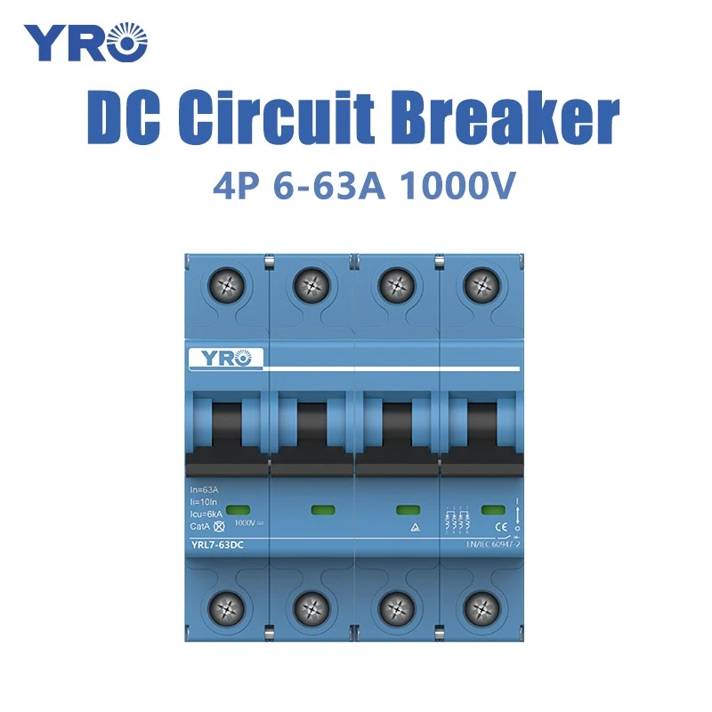 4P 6-63A 1000V DC回路ブレーカー