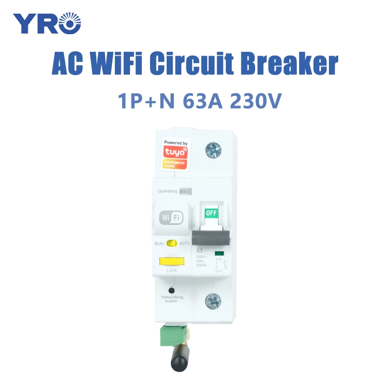 63A 1P N 230V WiFi AC回路ブレーカー