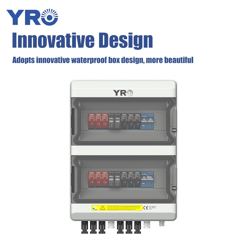 6-in 2-out 600V DC solar distribution box